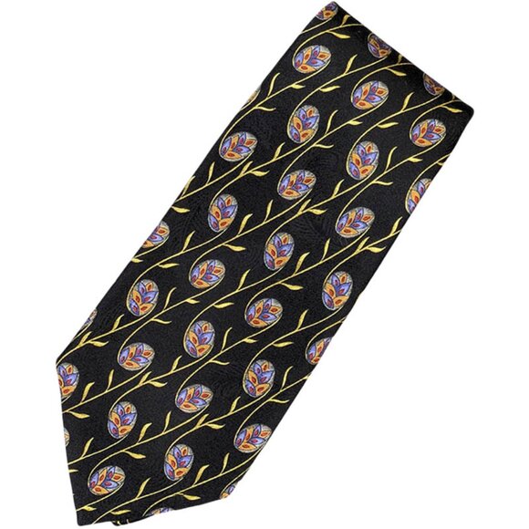 Robert Talbott Best of Class Nordstrom Silk Mens Neck Tie Black Heritage Classic - Picture 1 of 7
